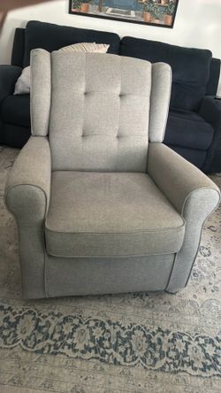 Light gray rocking chair