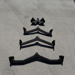 Gym attachments lat pull down grips