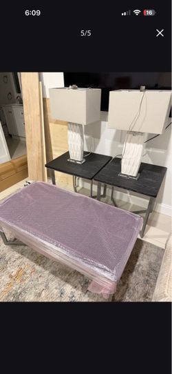 3 piece table and lamp set