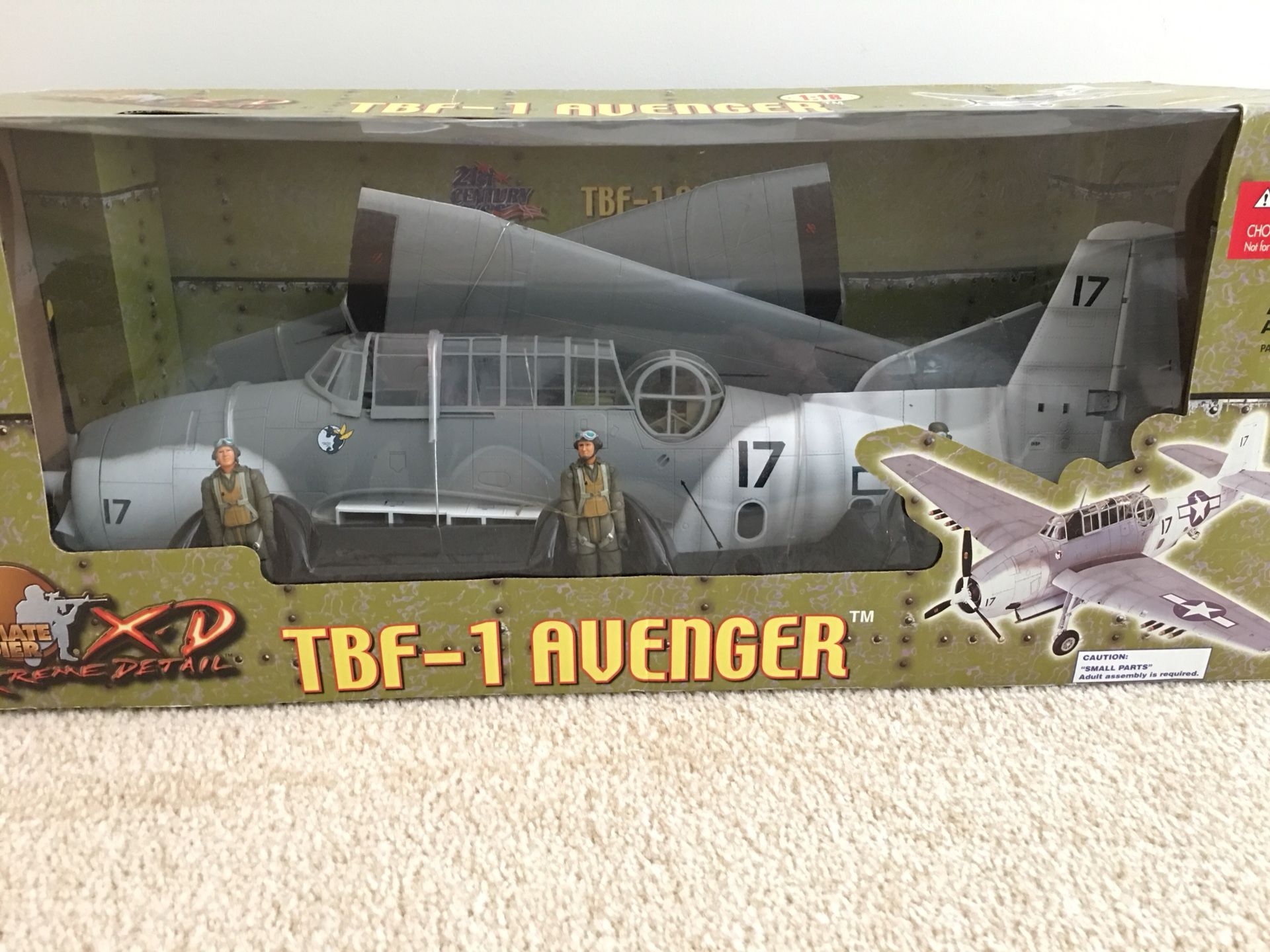 1:18 TBF Avenger WWII Model Aircraft