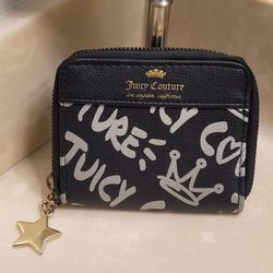 Juicy Couture Black and White Mini Wallet 