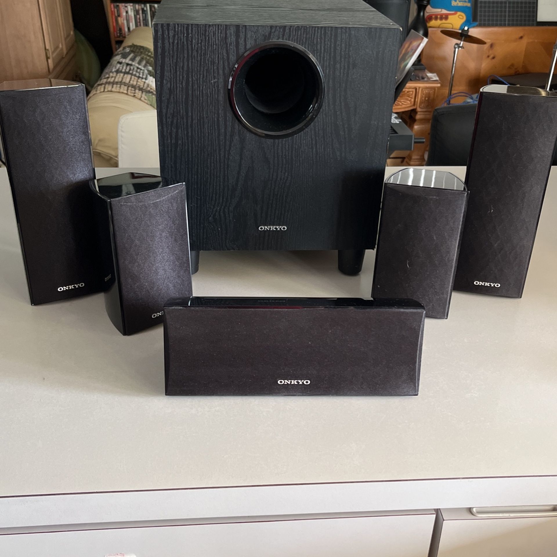 ONKYO 6 Pcs/ Speakers SKW 380 Tested