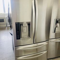 Stainless Steel Lg 4 Door Refrigerator
