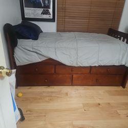 Captain Twin Bed Brown