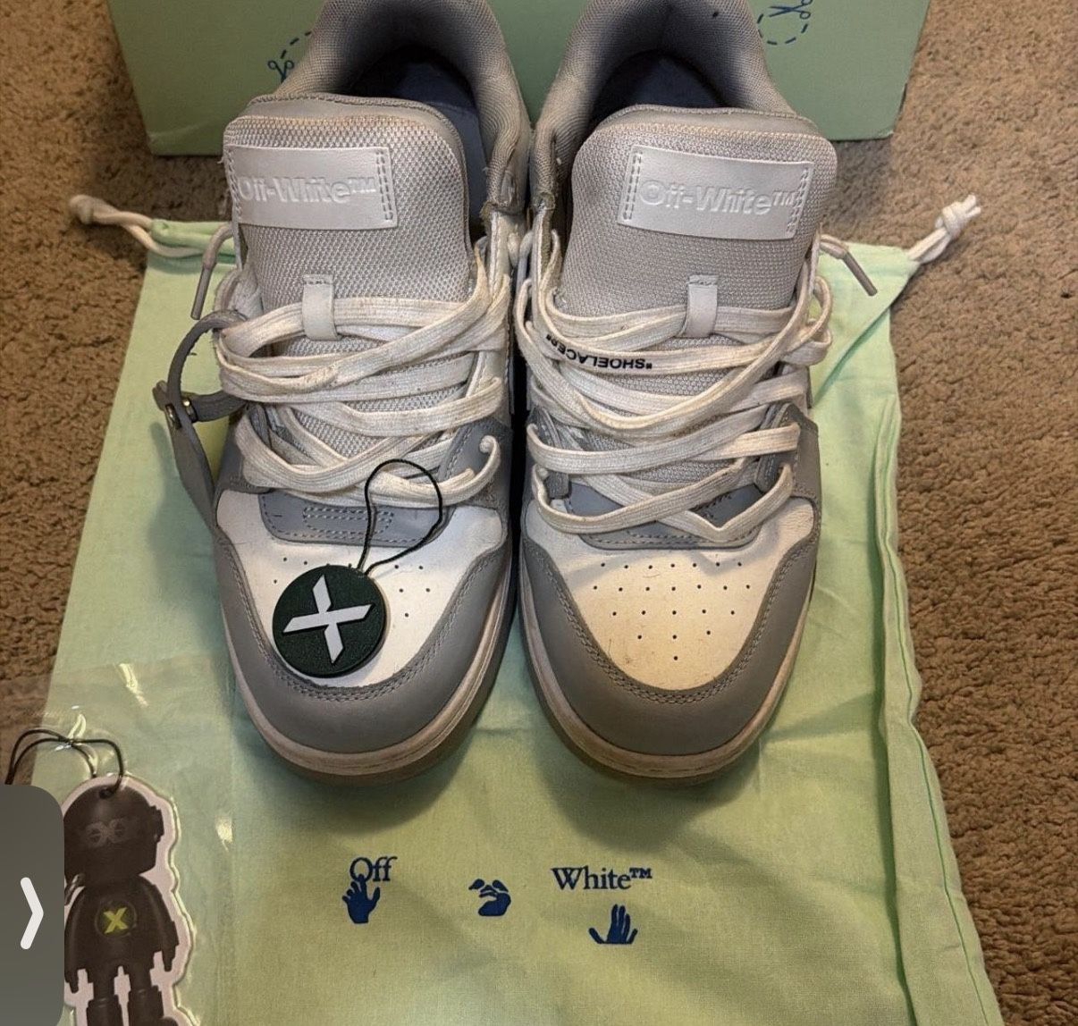 GREY OFF WHITES SIZE 11