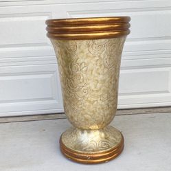 Gold Flower Pot