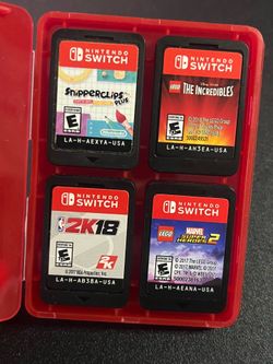 Nintendo switch games: Mario, 2k18 NBA, the incredibles, LEGO Marvel super heros 2 snipperclips plus