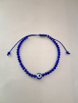 Evil Eye Blue Crystal Bracelet