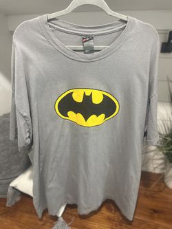 Hanes Gray Batman Shirt | Size 2XL