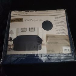 Navy Blue Loveseat Slipcover – New  Machine Washable 
