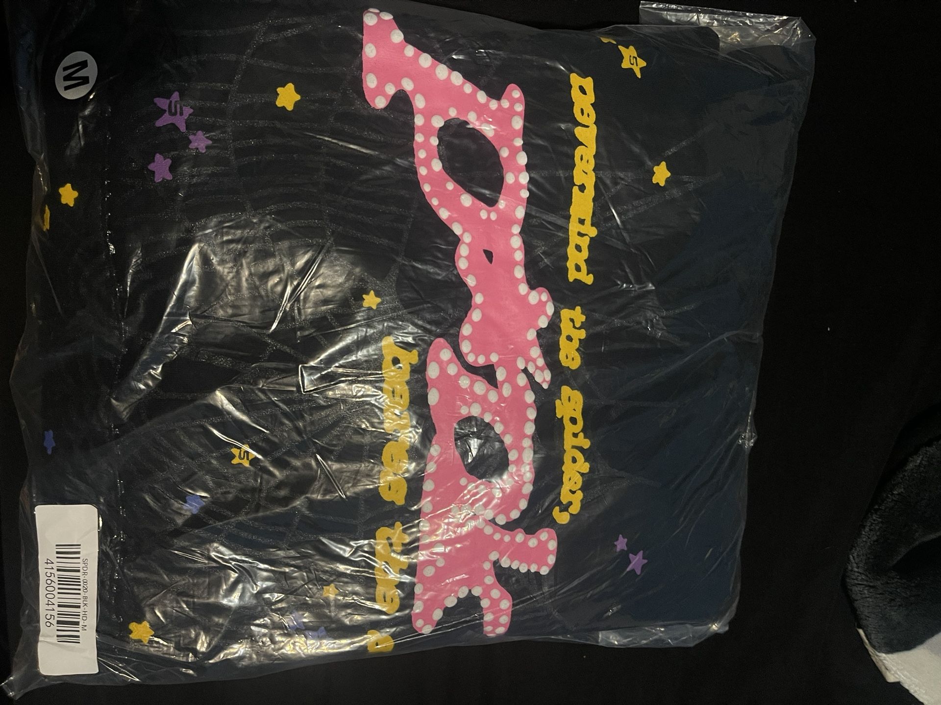 SP5DER BLACK PUNK HOODIE