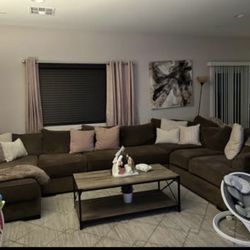 Brown Large Sectional
