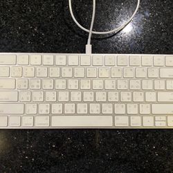 Rare APPLE Wired Magic Keyboard with English & Chinese Characters 4.5x11” A1644
