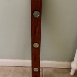 Preowned vintage wooden level