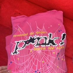 1:1 Pink Sp5der Hoodie 