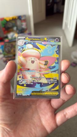 Pokémon Mega Clefable EX 320 HP Full Art Holo Card Fairy Type