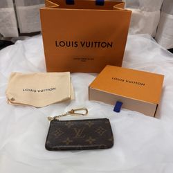 LV Brown Monogram Key Cles Pouch