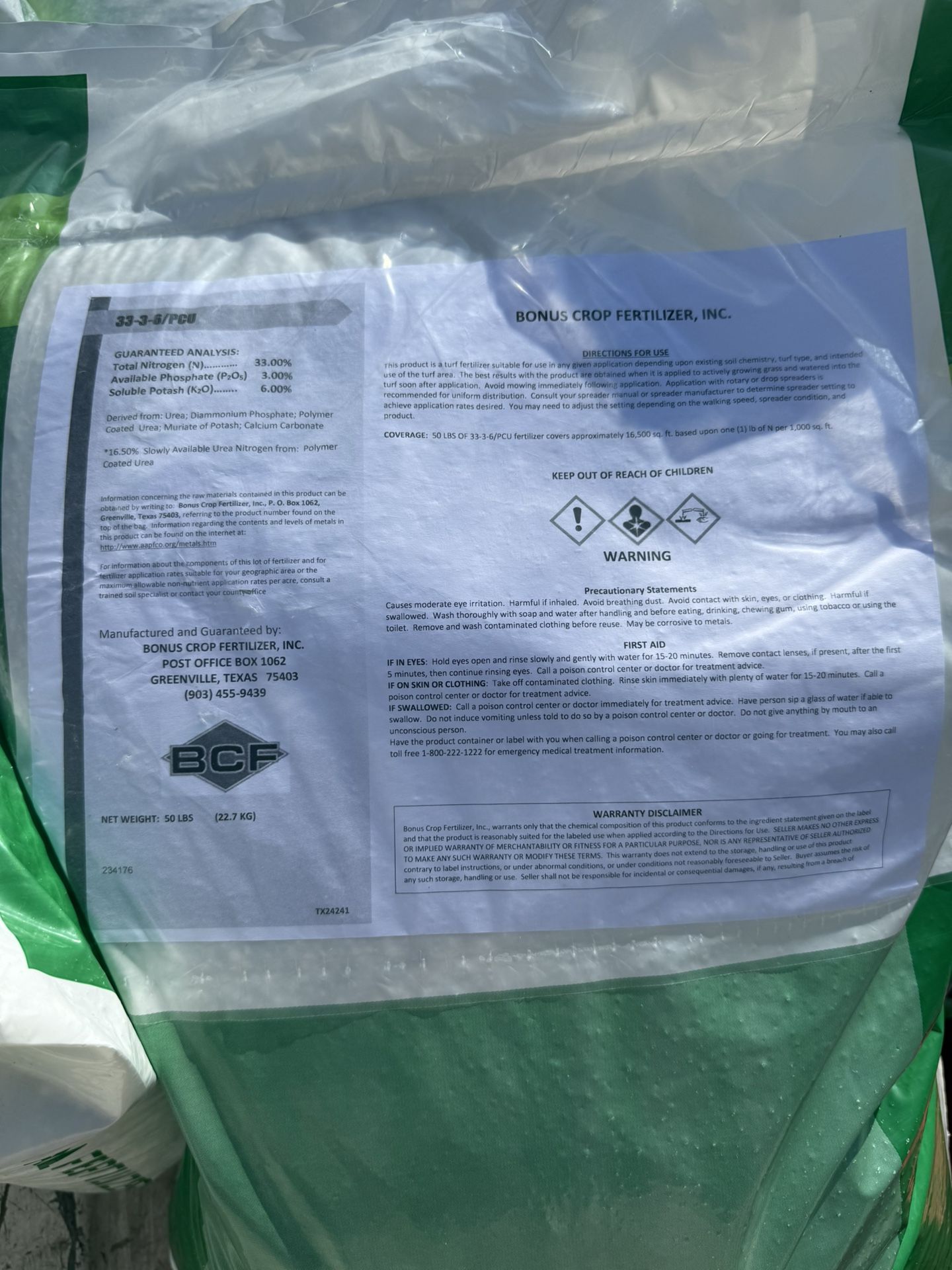 BCF fertilizer
