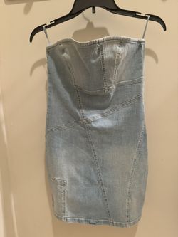 Zara Denim Mini Bodycon Dress