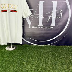 Gucci White T Shirt Size Medium