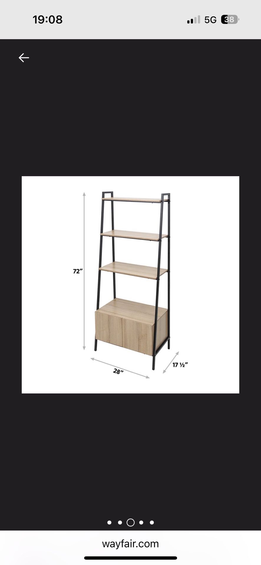Ladder Storage Bookcase