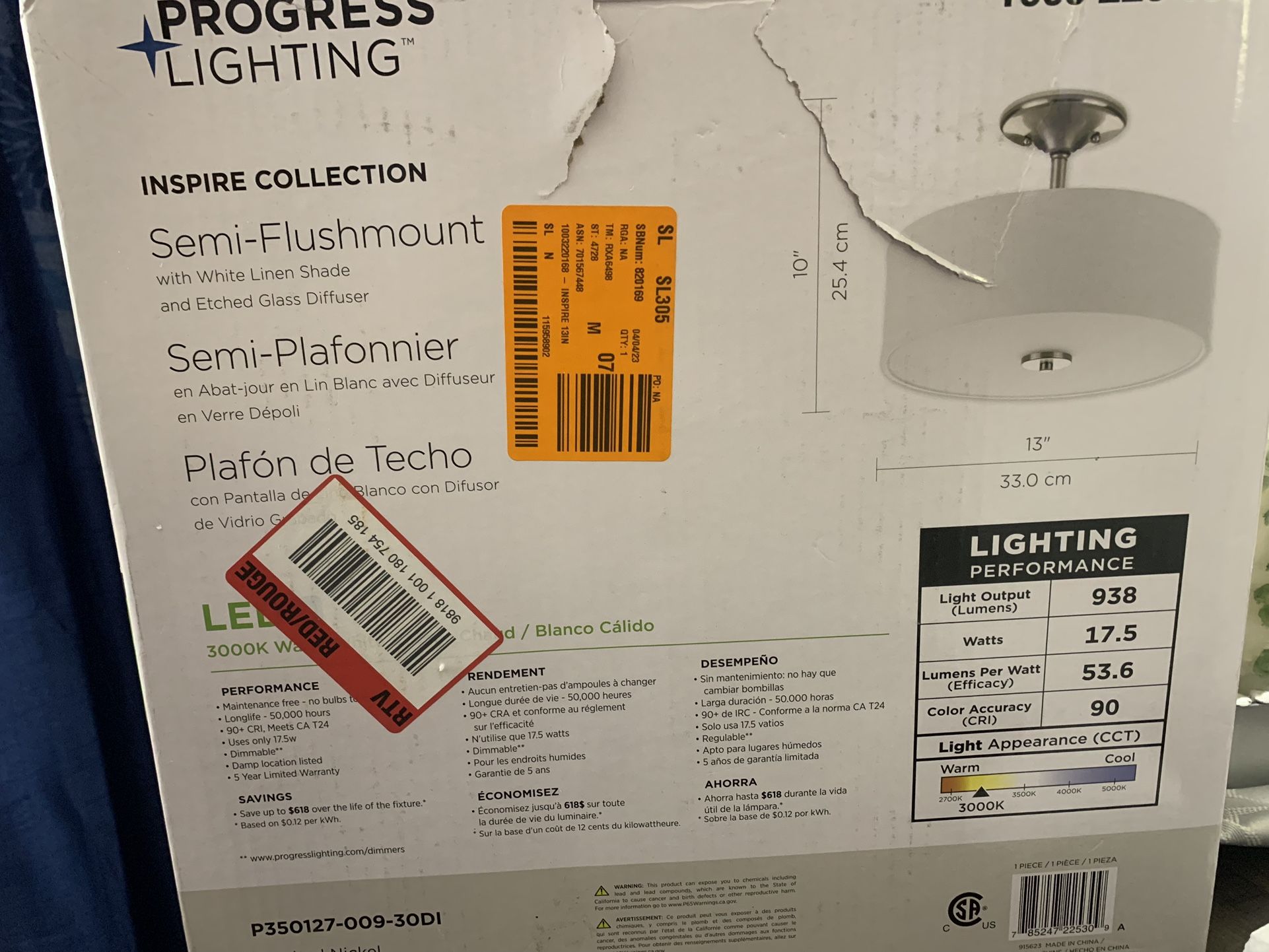 💯 Ceiling Light New 💯