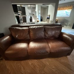 Pleather Couch