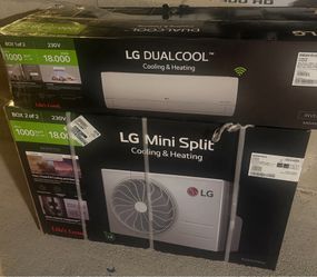 NEW LG DUALCOOL 18,000 BTU Mini Split AC & Heat Pump (Up to 1,000 Sq. Ft.)