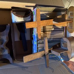 4 Vintage Antique Stereoscope Viewers With 100’s Of stereoview cards