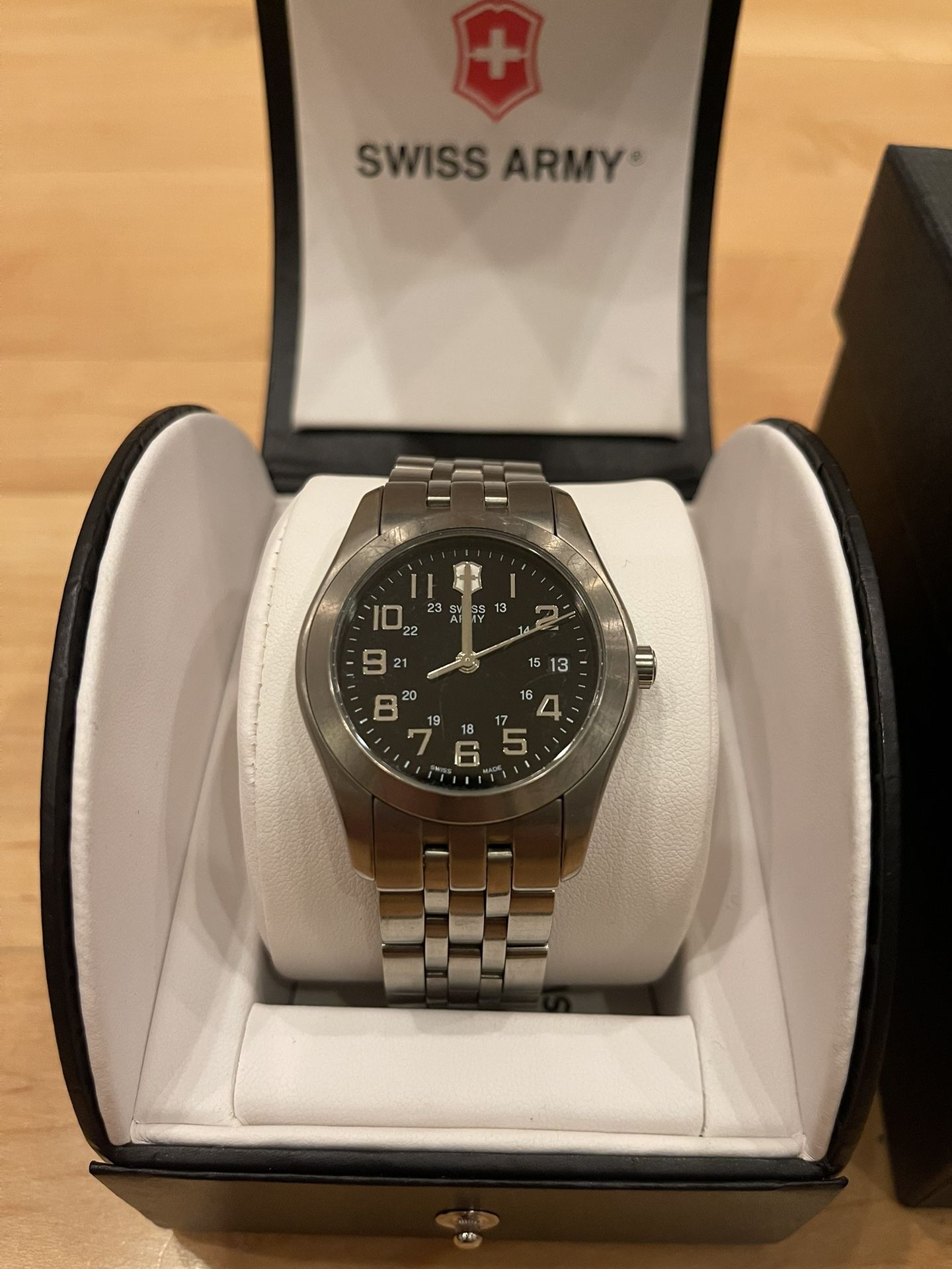 Swiss Army Titanium Watch With Original Box