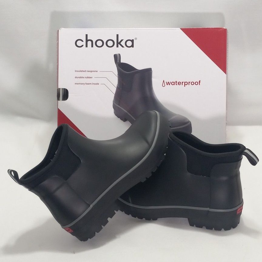 Chooka Ladies Insulated Ankle Rain Boot Size 7