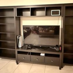 TV Console With Shelves In Great Condition