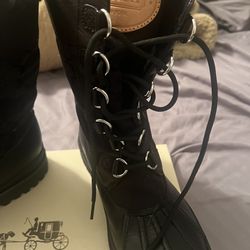 NEW NEVER USED COACH LAURA ANILINE CALF BOOTS