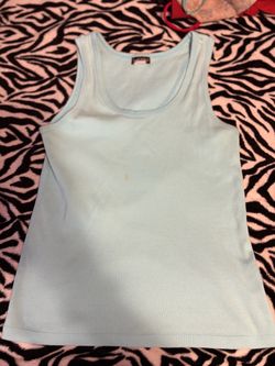baby blue tank top