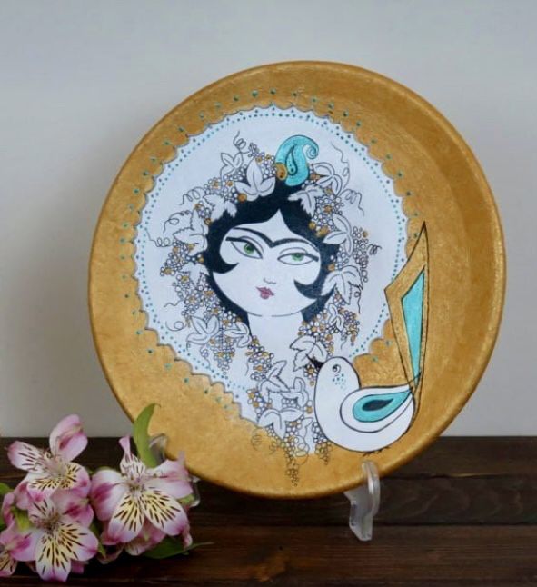 Hand painted Persian Decorative Wall Plate