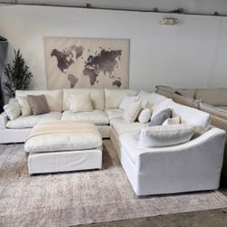 BRAND NEW! White 6 Piece CLOUD Modular Sectional Couch (FREE DELIVERY 🚚)