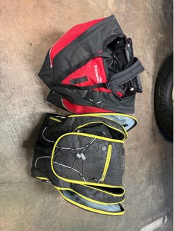 Ski boot bags with misc ski stuff