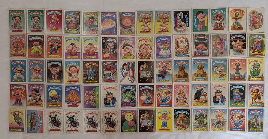 Lot Of 70 Original Garbage Pail Kids Cards - Series 2 and Beyond, Vintage Topps