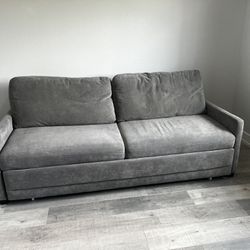 Grey Fabric Couch 