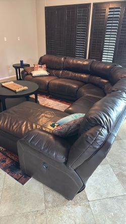 Leather couch