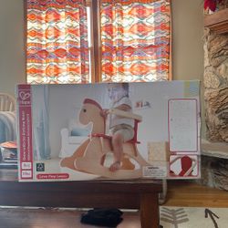 NEW IN BOX HAPE WOODEN GROW-WITH-ME ROCKING HORSE