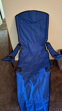 Camping chair with footrest
