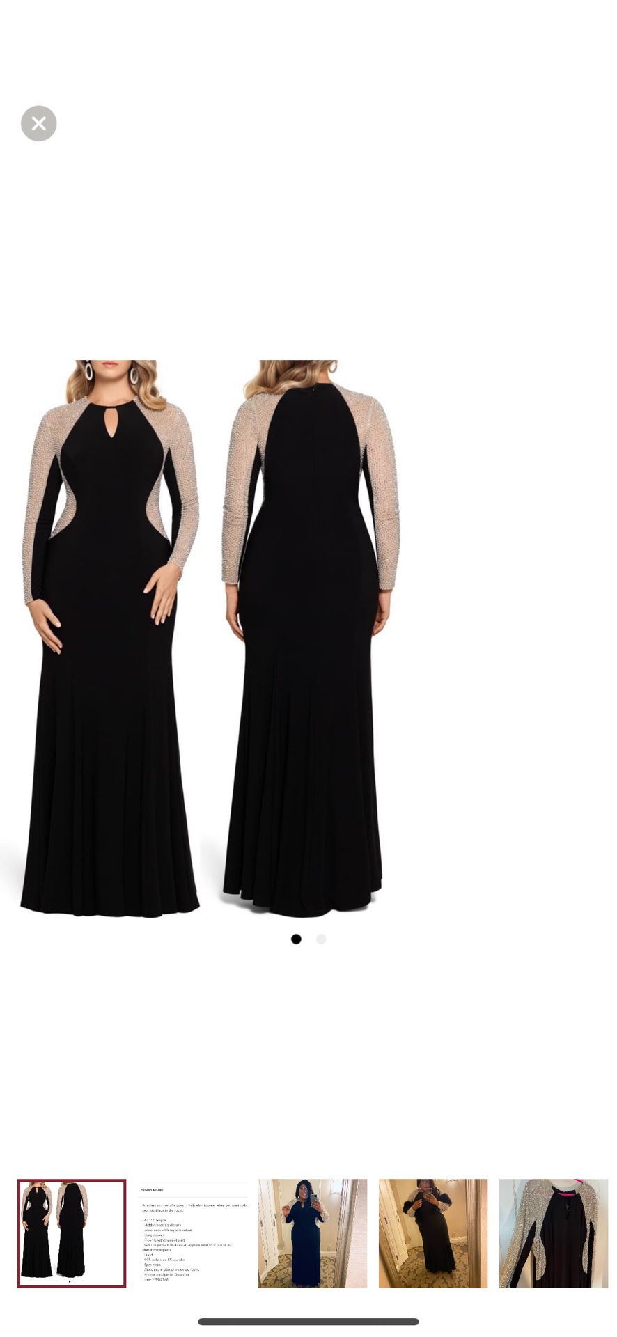Xscape Embellished Gown