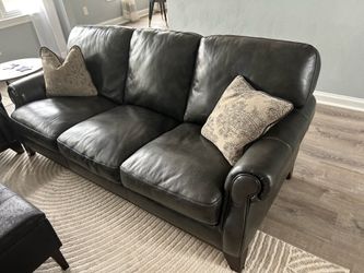 Two couches and chair with ottoman for sale