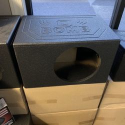 Q Bomb Car Audio 12 Inch Car Stereo Subwoofer Box . Large Side Port New 