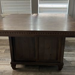 Dining Set With Wine Storage & Cabinet As Base - Cash & Pick Up Only - OBO