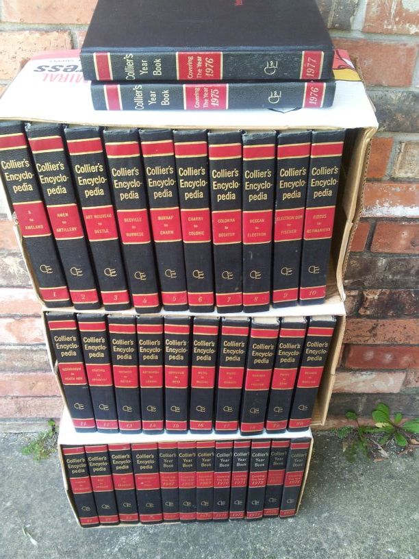 vintage 1967 Colliers encyclopedia complete 24 volume set