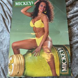 Vintage Mickey’s Malt Liquor Poster – Free