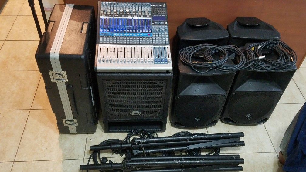 Full PA System Mackie, Presonus, Dynacord