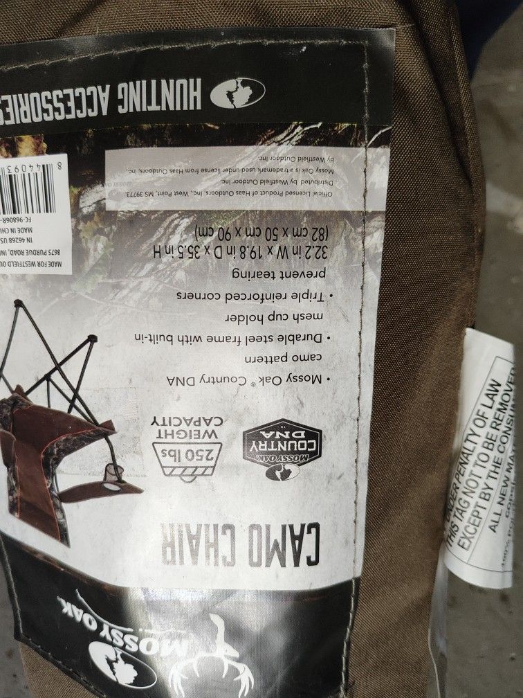Camo Chair  /Portable Outdoor /2 Pcs Available 